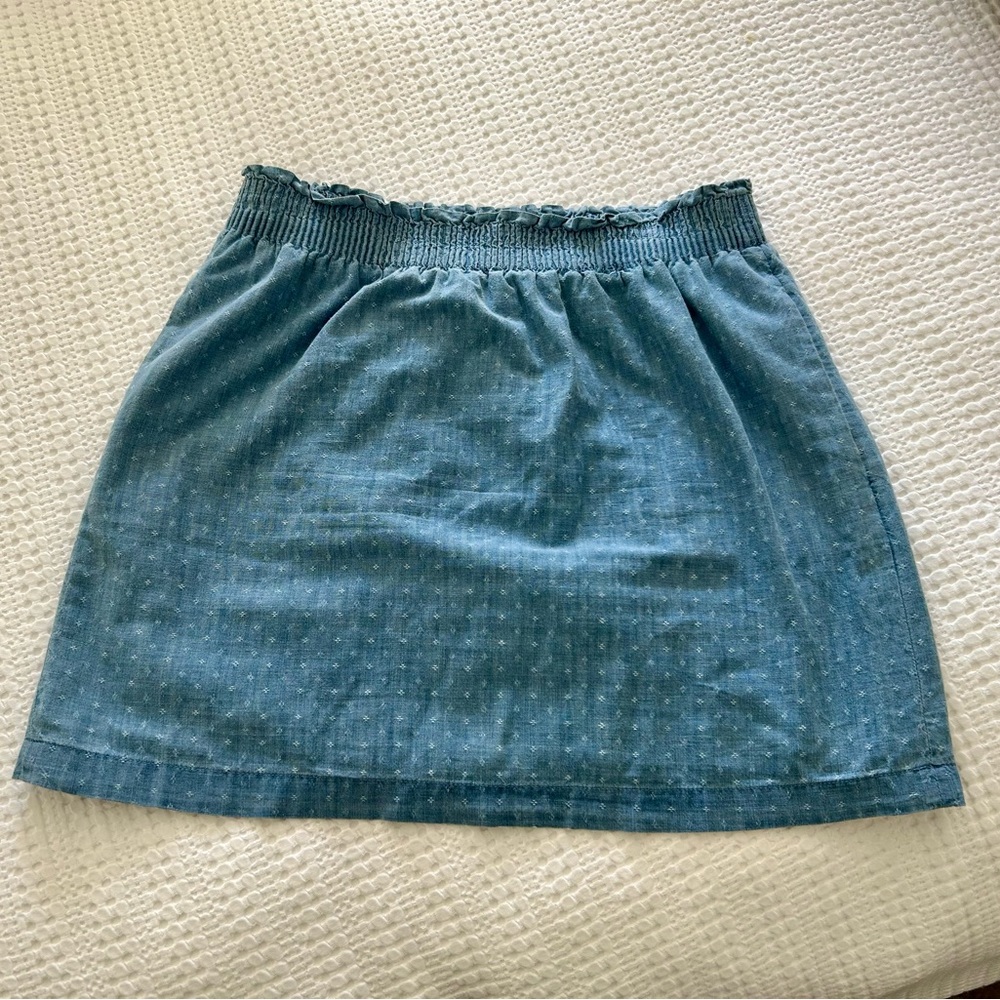 J. Crew chambray sidewalk skirt